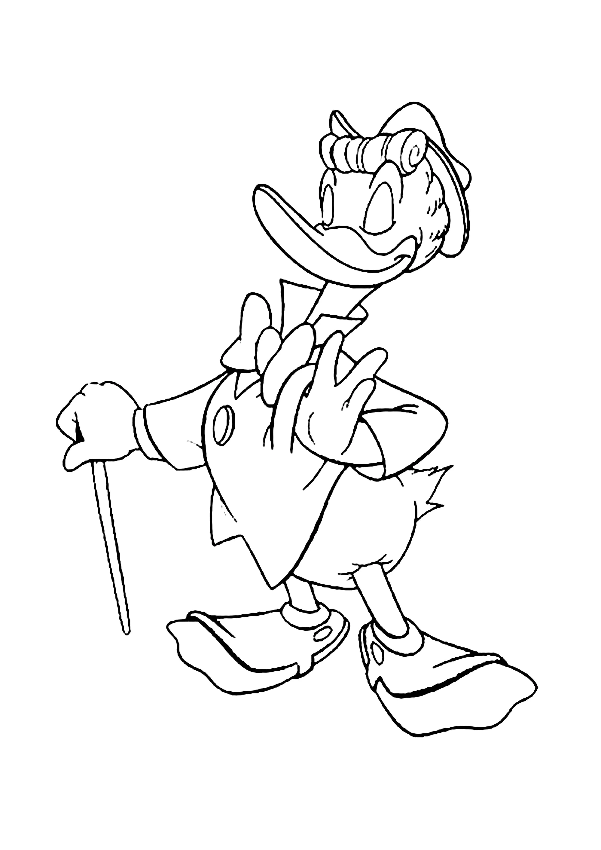 Ausmalbilder fur kinder von ducktales die neue serie - 49161 (Ausmalbild von DuckTales – Die Neue Serie zum Ausdrucken und Ausmalen für Kinder)