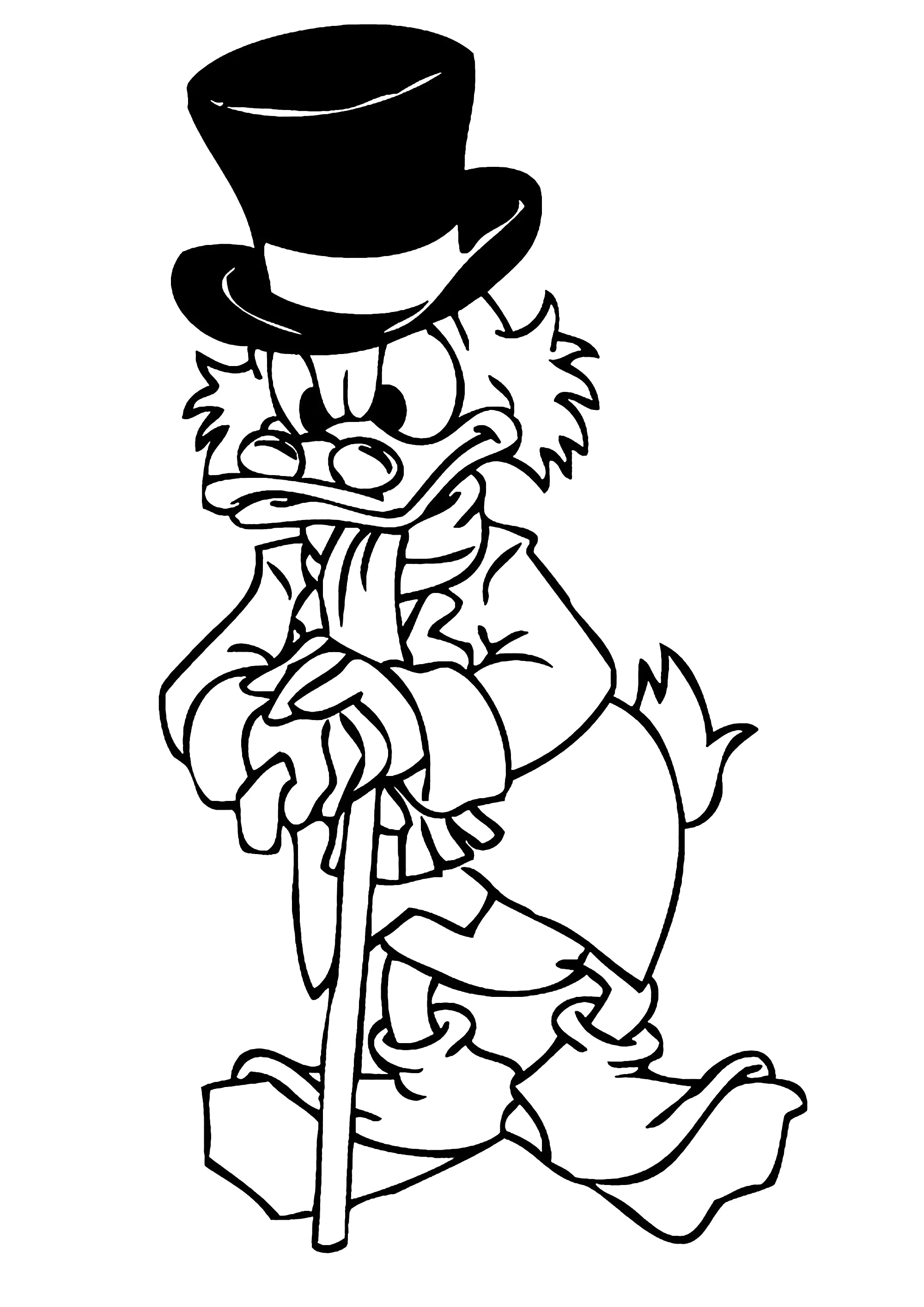 Balthazar DuckTales (Ausmalbild von DuckTales – Die Neue Serie zum Ausdrucken und Ausmalen für Kinder)