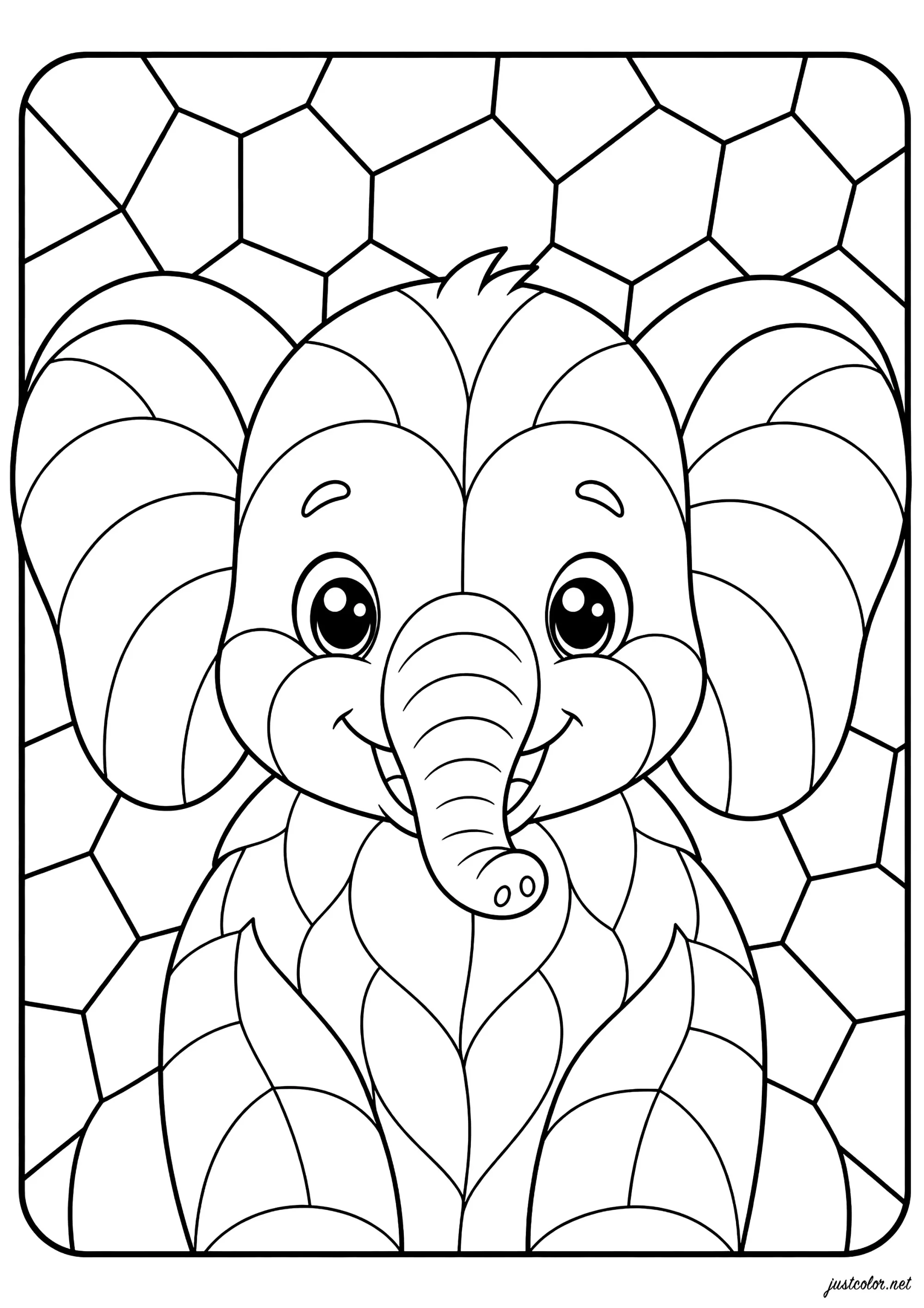 Ausmalbilder für Kinder kostenlos von elefanten (Ausmalbild zum Ausdrucken und Ausmalen für Kinder)
