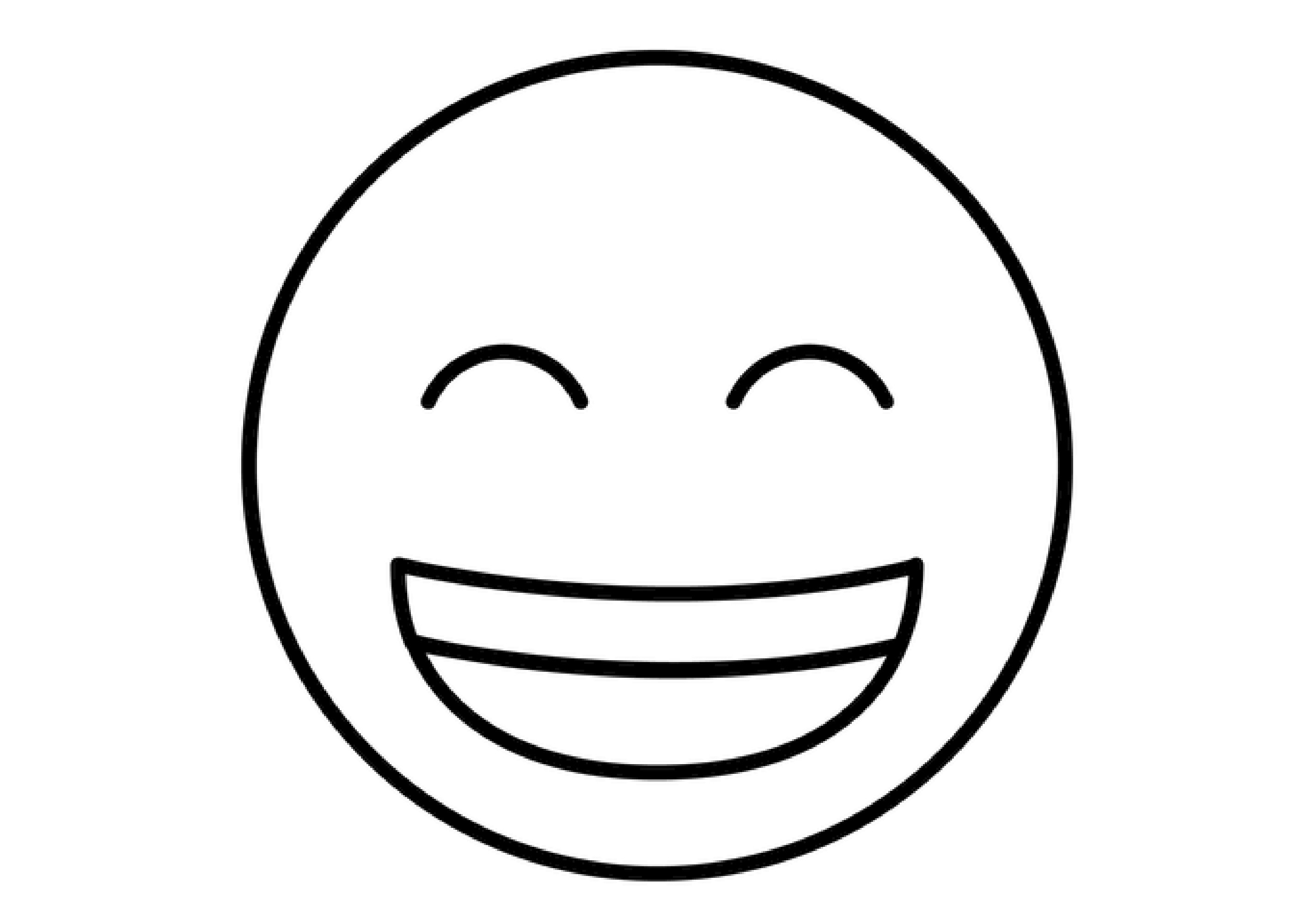 Lustige Ausmalbilder für Kinder zum Thema Emoji (Ausmalbild zum Ausdrucken und Ausmalen für Kinder)