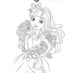 Ausmalbilder von Ever After High zum Ausdrucken und Ausmalen für Kinder