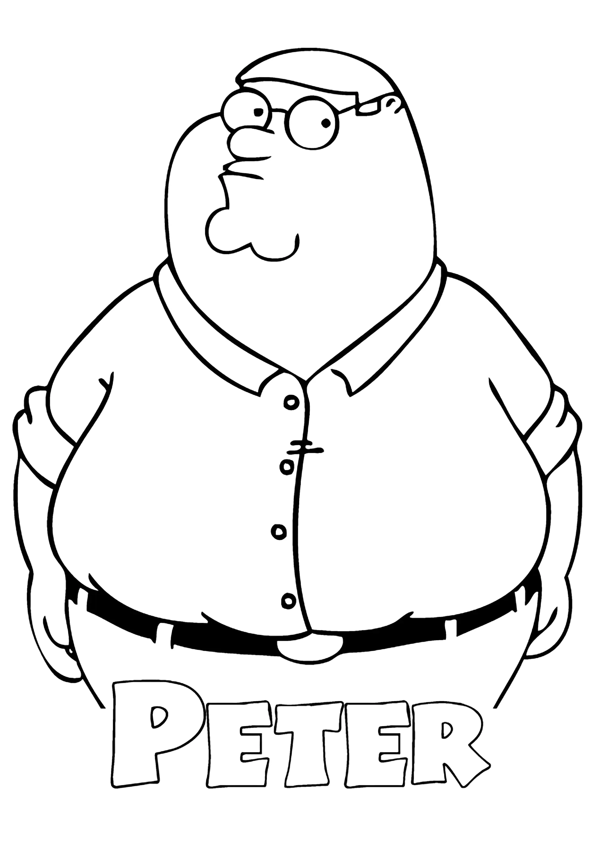 Ausmalbilder von family-guy zum Herunterladen (Ausmalbild von Family Guy zum Ausdrucken und Ausmalen für Kinder)