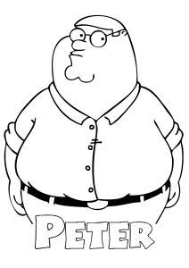 Ausmalbilder von family-guy zum Herunterladen (Ausmalbild von Family Guy)