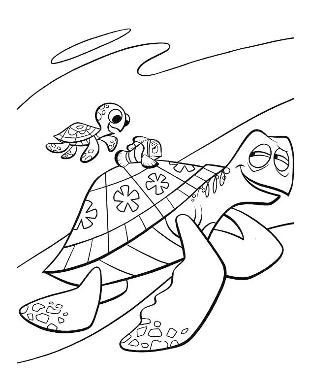 Ausmalbilder von Findet Nemo zum Ausmalen für Kinder