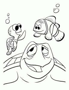 Ausmalbilder von Findet Nemo zum Ausmalen für Kinder