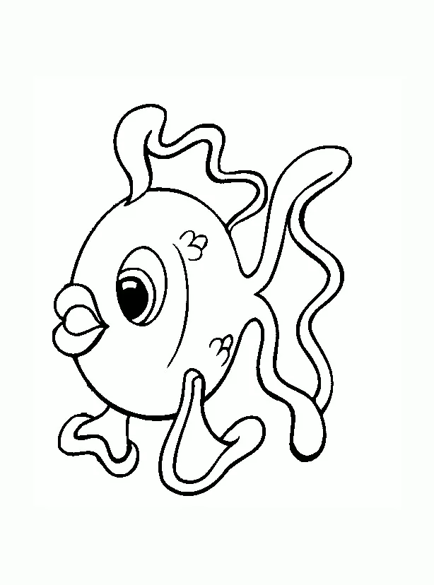 Fische Ausmalbilder zum Herunterladen (Ausmalbild zum Ausdrucken und Ausmalen für Kinder)