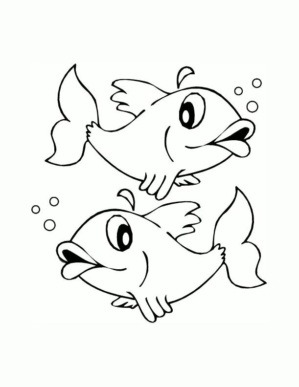 Fische zum Ausmalen für Kinder