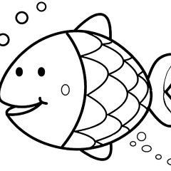 Ausmalbilder von Fische zum Ausdrucken und Ausmalen für Kinder