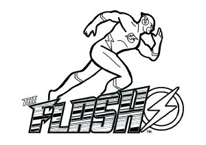 Flash und sein Logo (Ausmalbild)