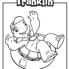 Ausmalbilder von Franklin zum Ausdrucken und Ausmalen für Kinder