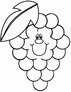Coloriage von Obst und Gemüse zum Ausdrucken (Ausmalbild von Früchte und Gemüse)