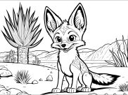 Ausmalbilder von Fuchs zum Ausdrucken und Ausmalen für Kinder