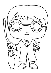 Harry Potter (Ausmalbild von Funko Pop)