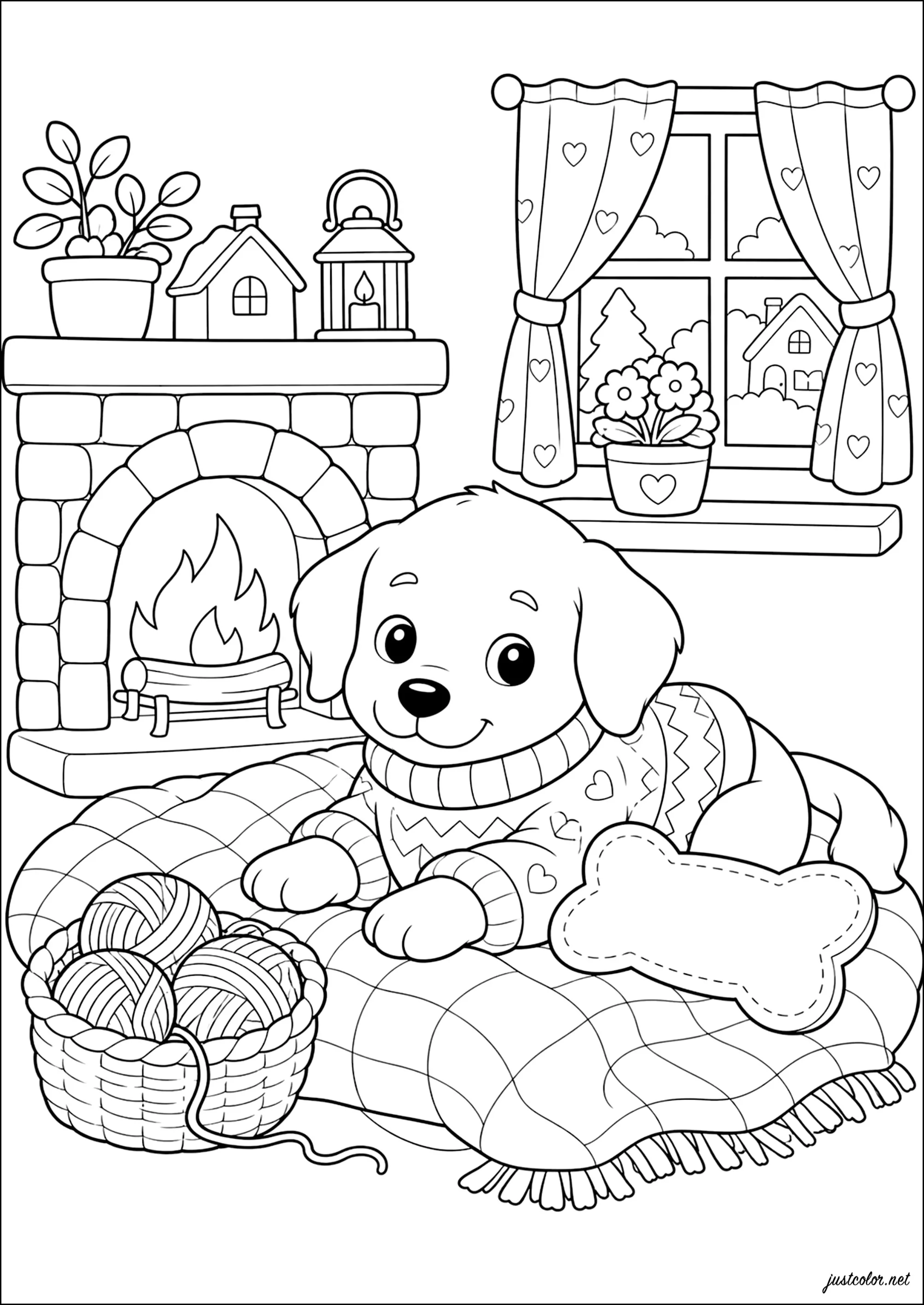 Ausmalbilder von gemütliche-tiere zum Herunterladen (Ausmalbild von Gemütliche Tiere zum Ausdrucken und Ausmalen für Kinder)