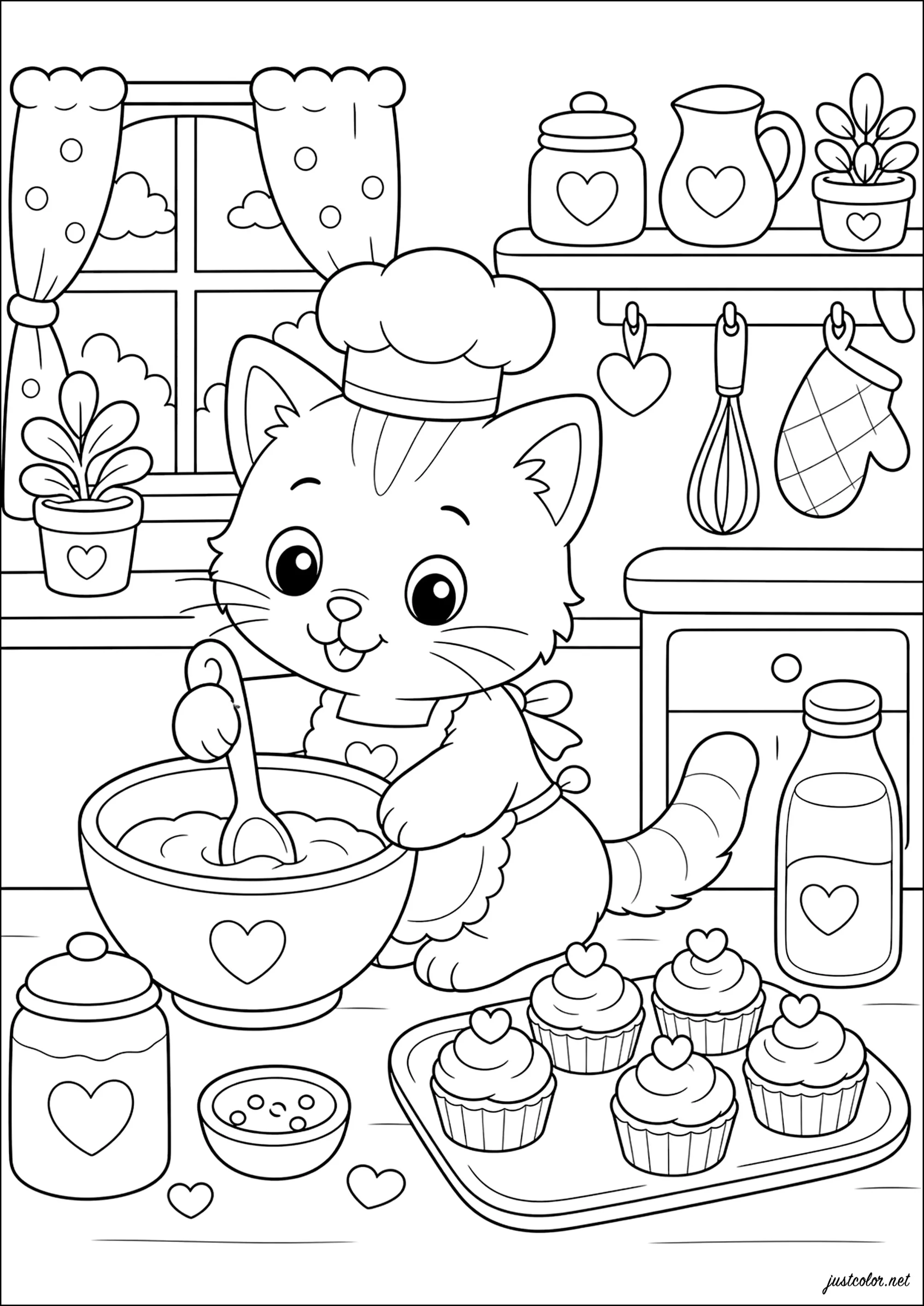 Kostenlose Ausmalbilder von gemütliche-tiere für Kinder (Ausmalbild von Gemütliche Tiere zum Ausdrucken und Ausmalen für Kinder)
