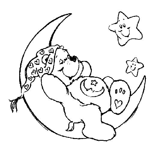 Kostenlos ausdruckbare Care Bears Malvorlagen. (Gluecksbaerchis)