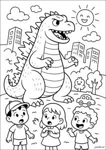 <span style="background-color: red; color: white;">Erreur API : Réponse API invalide : Insufficient Balance</span> (Ausmalbild von Godzilla)