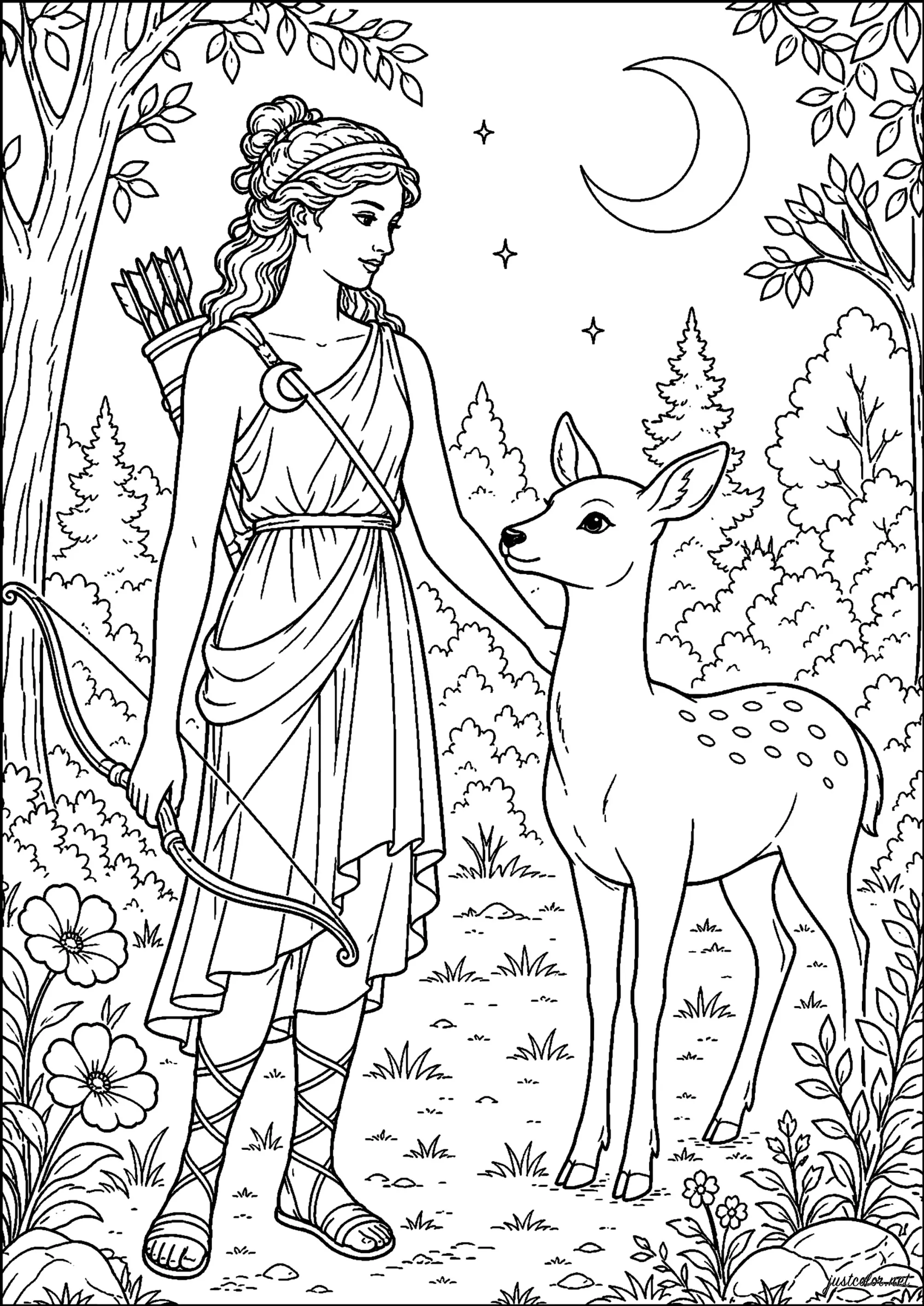 Kostenlose Ausmalbilder für Kinder von griechische-mythologie (Ausmalbild von Griechische Mythologie zum Ausdrucken und Ausmalen für Kinder)