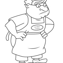 Ausmalbilder von Hey Arnold zum Ausdrucken und Ausmalen für Kinder