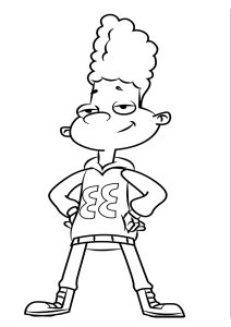 Gerald (Ausmalbild von Hey Arnold)