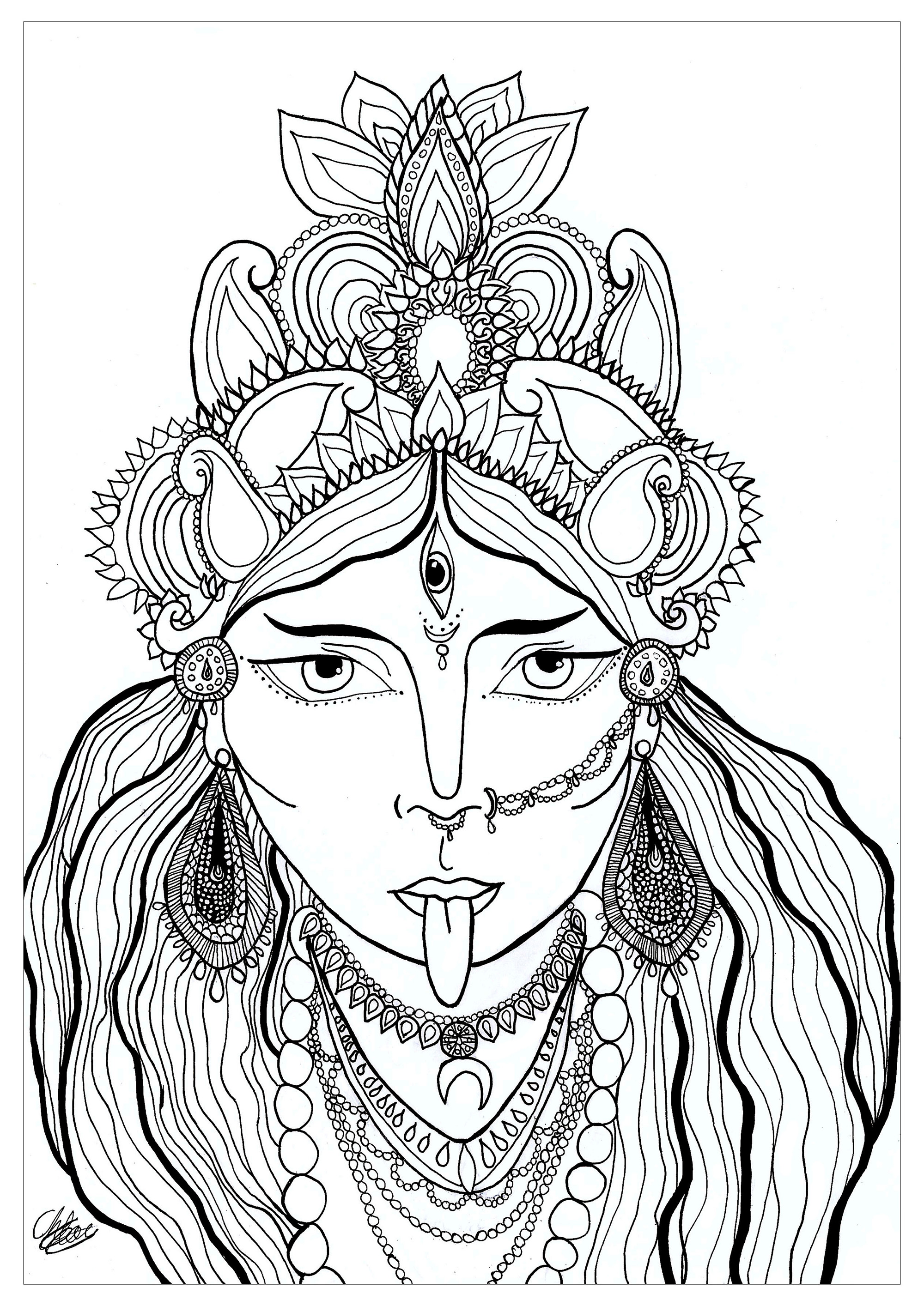Malvorlage Der G ttin Kali Ausmalbilder Von Hinduismus Zum Ausmalen malvorlage-der-g-ttin-kali-ausmalbilder-von-hinduismus-zum-ausmalen
