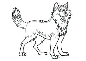 Großer Hund (Ausmalbild von Hunde)