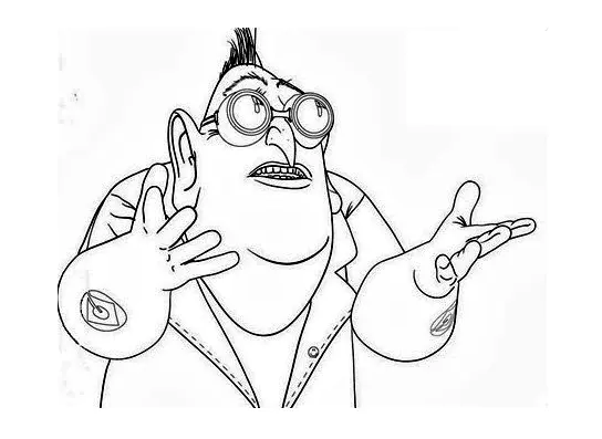 Moi moche et méchant Coloriage zum Herunterladen (Ausmalbild von Ich – Einfach unverbesserlich zum Ausdrucken und Ausmalen für Kinder)