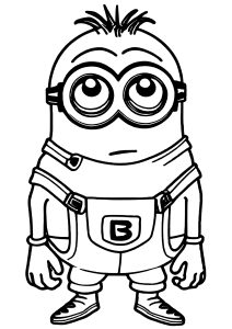 Bob der Minion (Ausmalbild von Ich - Einfach unverbesserlich)