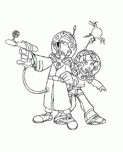 Ausmalbilder von Inspector Gadget für Kinder (Ausmalbild)