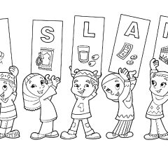 Ausmalbilder von Islam zum Ausdrucken und Ausmalen für Kinder