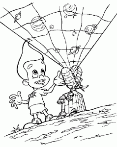 Ausmalbilder von Jimmy Neutron zum Ausmalen für Kinder