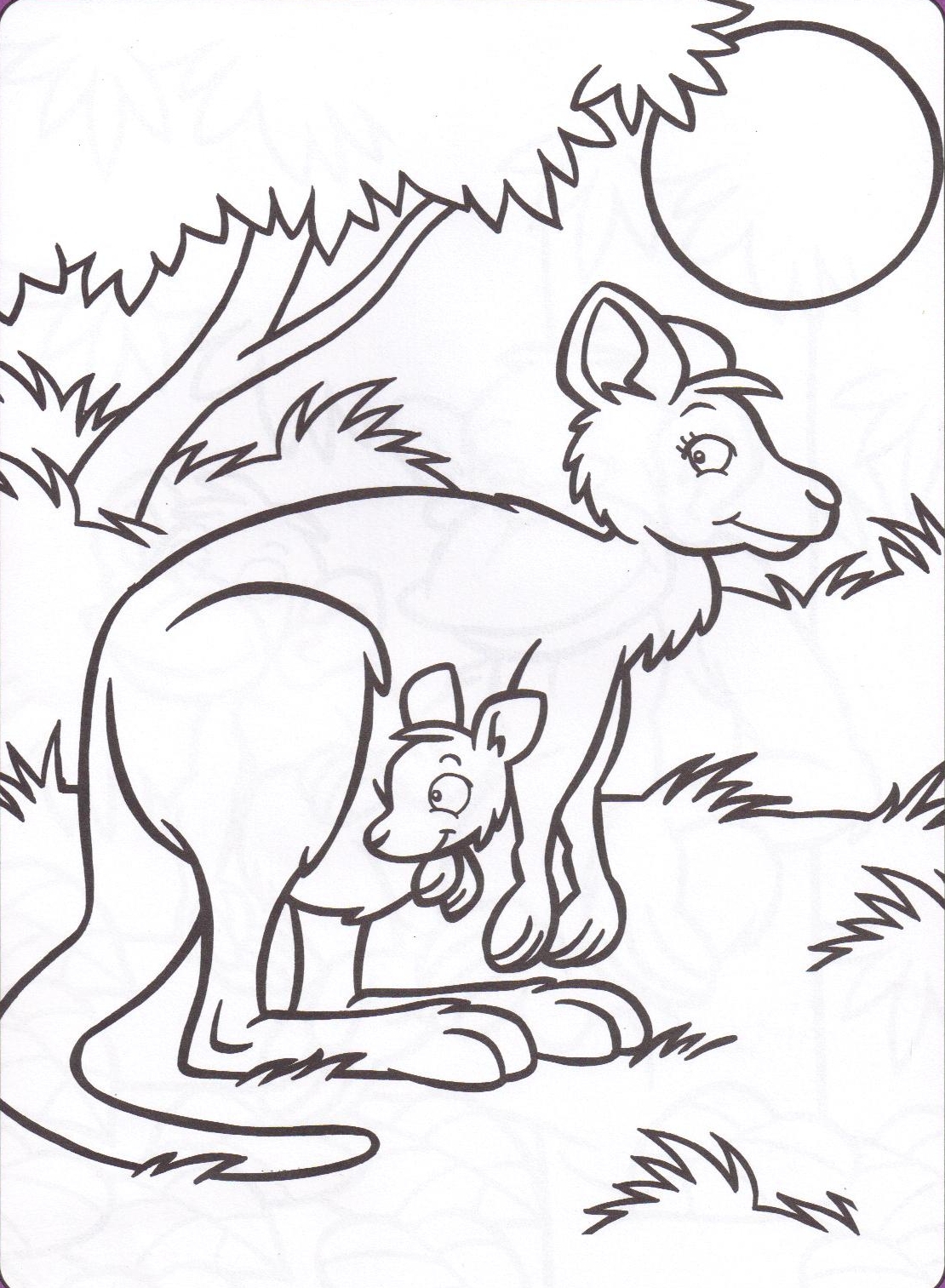 Känguru-Collage zum Ausdrucken für Kinder (Ausmalbild von Kaengurus zum Ausdrucken und Ausmalen für Kinder)