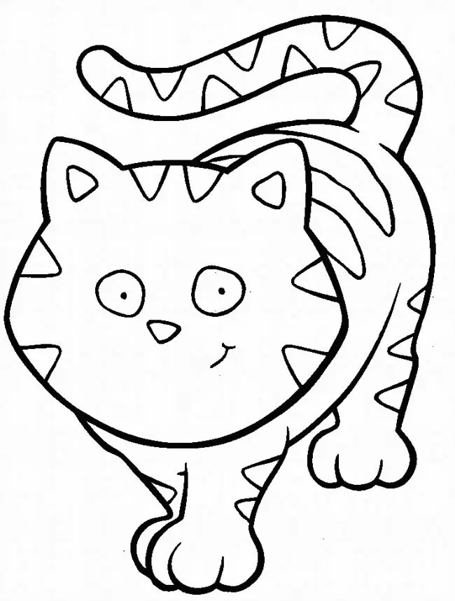 Netter Kater zum Ausmalen (Katzen)