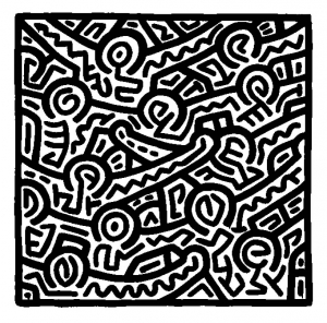 Keith Haring Coloriage zum Ausdrucken (Ausmalbild)