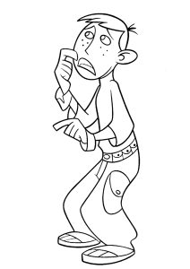 Ron fragt sich (Ausmalbild von Kim Possible)