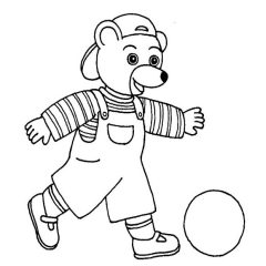 Ausmalbilder von Kleiner Brauner Bär zum Ausdrucken und Ausmalen für Kinder