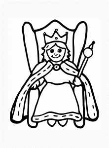 Ausmalbilder von Königen für Kinder (Ausmalbild von Koenige und Koeniginnen)