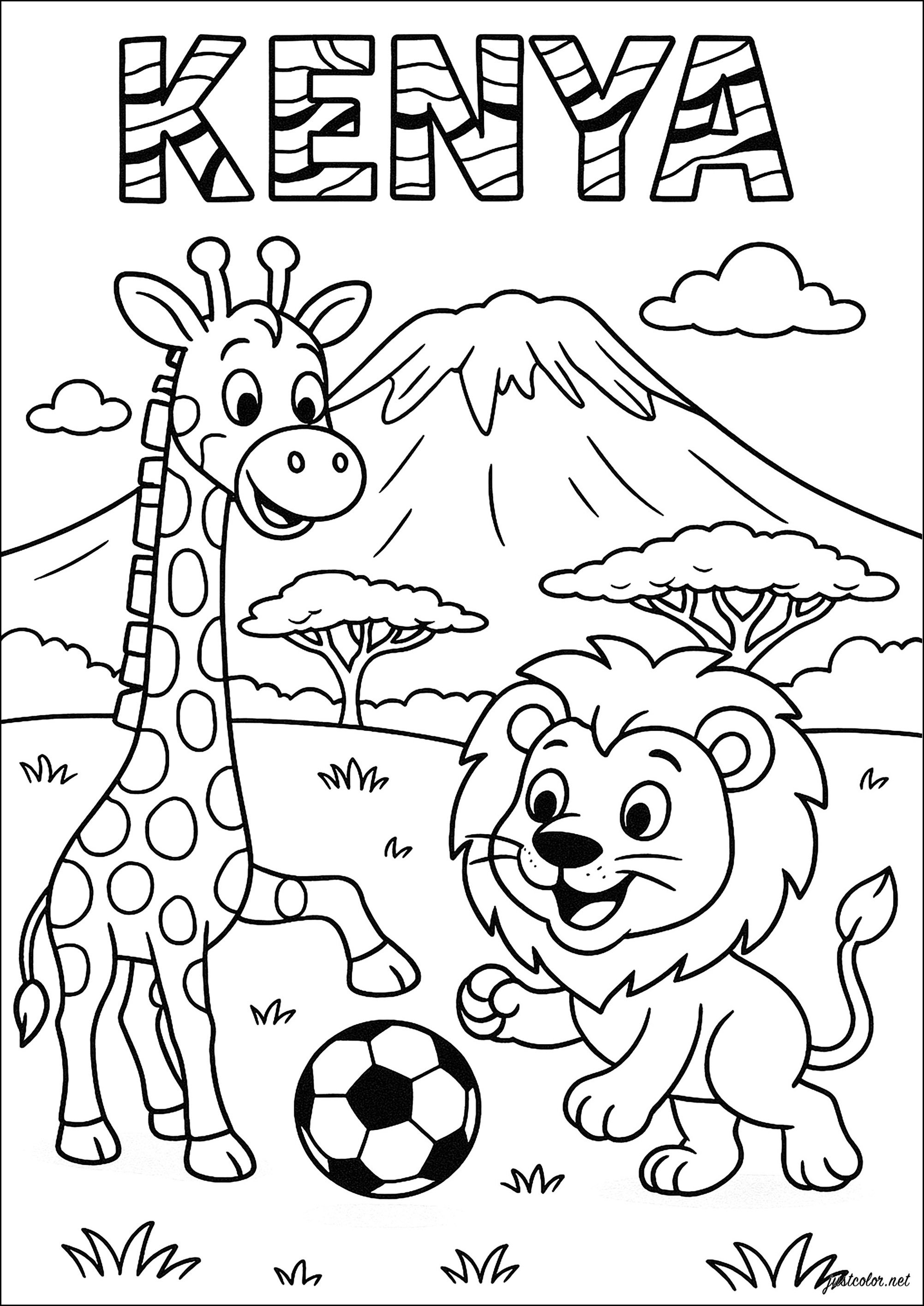 Kostenlose Ausmalbilder von land zum Herunterladen (Ausmalbild zum Ausdrucken und Ausmalen für Kinder)
