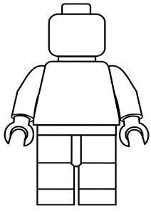Lego-Figur zum Vervollständigen (Ausmalbild)