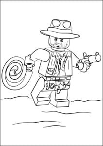 Indiana Jones Lego wird auf Deutsch zu Lego Indiana Jones. (Ausmalbild)