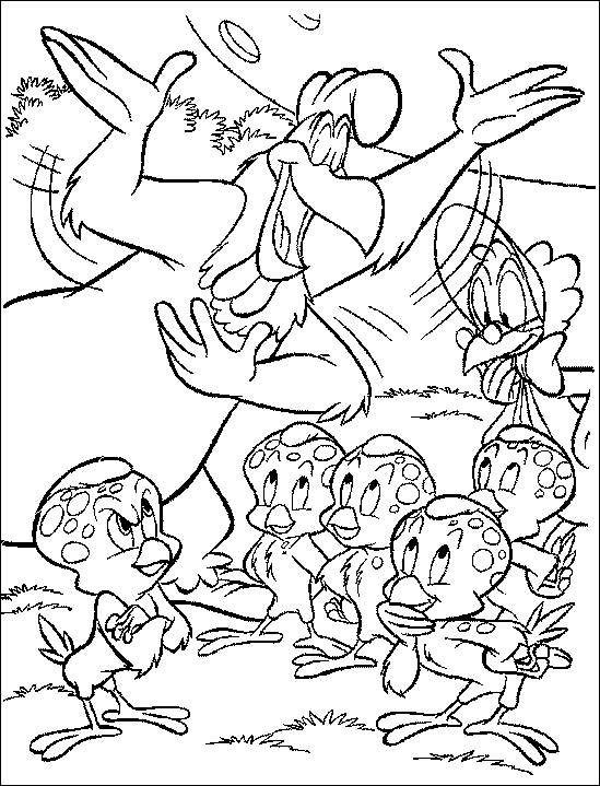 Ausmalbilder von Looney Tunes für Kinder (Ausmalbild zum Ausdrucken und Ausmalen für Kinder)