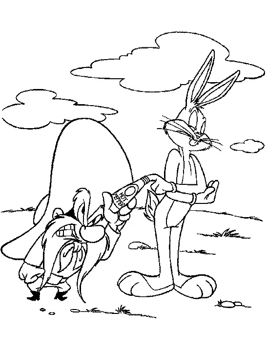 Looney Tunes Ausmalbilder zum Ausdrucken für Kinder (Ausmalbild zum Ausdrucken und Ausmalen für Kinder)