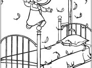 Ausmalbilder von Macha und der Bär zum Ausdrucken und Ausmalen für Kinder