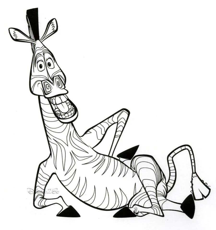 Ausmalbilder von Madagaskar für Kinder (Ausmalbild von Madagascar zum Ausdrucken und Ausmalen für Kinder)