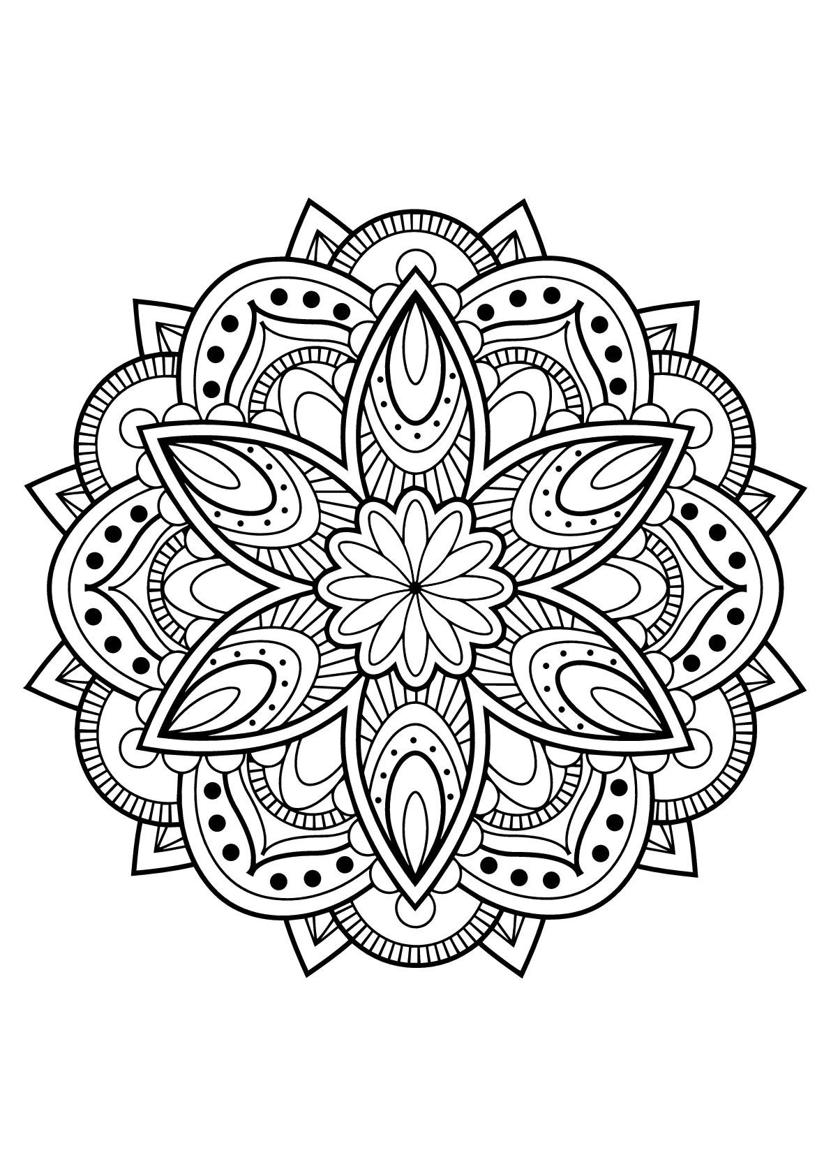 Mandala-komplex-kostenloses-buch-16 (Ausmalbild zum Ausdrucken und Ausmalen für Kinder)