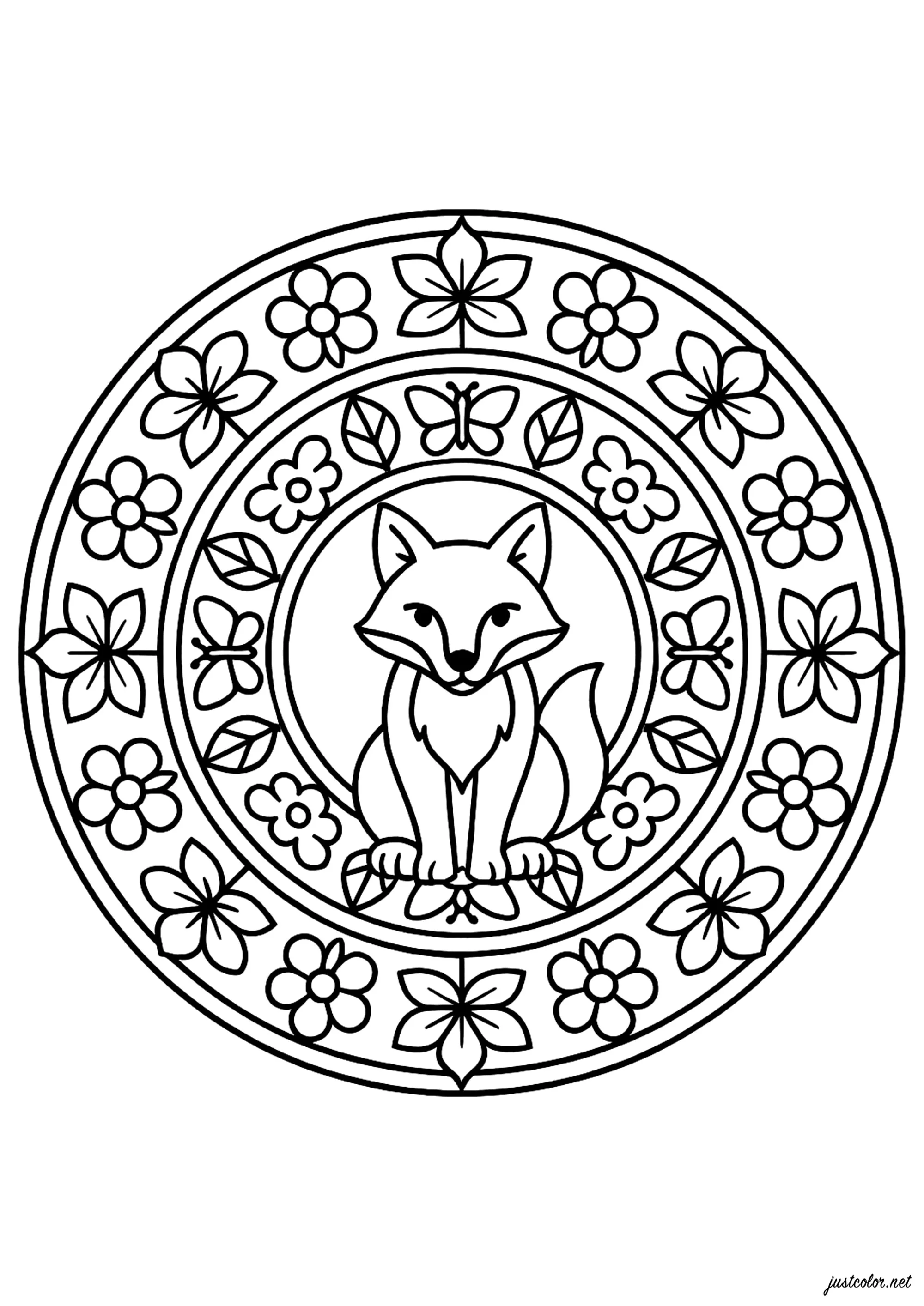 Ausmalbilder von mandala zum Herunterladen (Ausmalbild zum Ausdrucken und Ausmalen für Kinder)