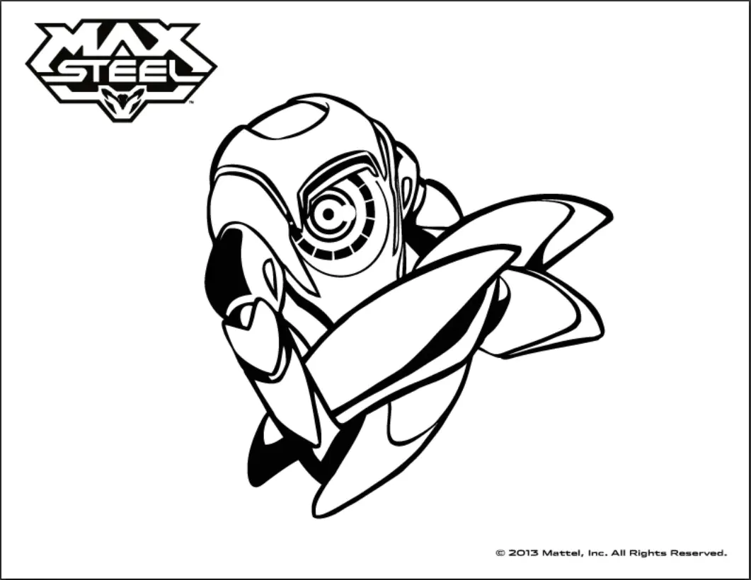 Max Steel Ausmalbilder kostenlos zum Ausmalen