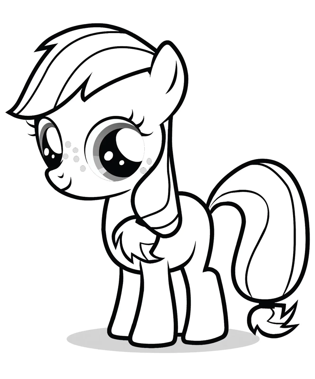 Ausmalbilder von Mein kleines Pony zum Ausdrucken für Kinder (Ausmalbild zum Ausdrucken und Ausmalen für Kinder)