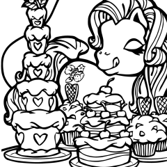 Ausmalbilder von Mein kleines Pony zum Ausdrucken und Ausmalen für Kinder
