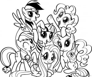 Ausmalbilder von Mein kleines Pony kostenlos zum Ausmalen